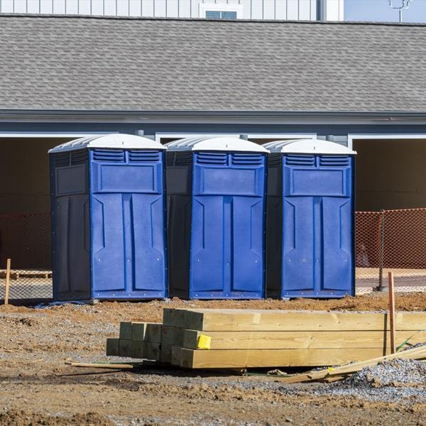 Heavy-duty construction site porta potty in Claremore, Oklahoma