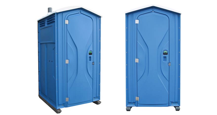 Long-term porta potty units on site in Claremore, Oklahoma